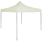 vidaXL Partytent professioneel inklapbaar 2x2 m staal crème, Verzenden, Nieuw, Partytent