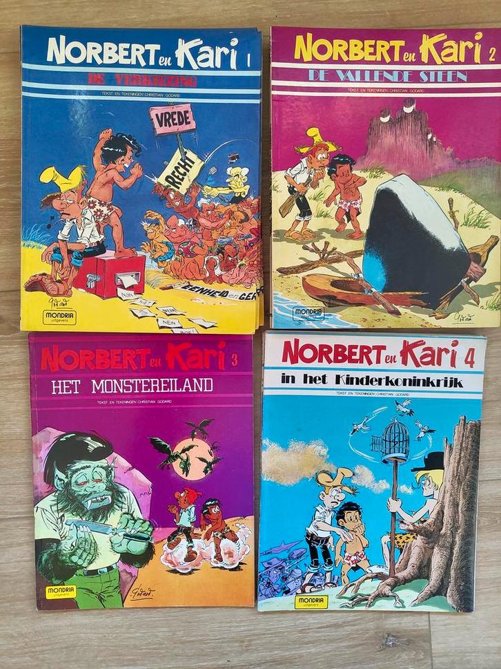 Norbert en Kari stripboeken en strips door C. Godart kopen, Boeken, Stripboeken, Gelezen, Complete serie of reeks, Verzenden