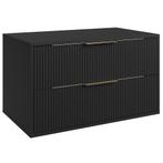 Wastafelkast Rimini 80 cm - Zwart -  Badmeubel met Lades, Verzenden, Nieuw, Wastafelkast