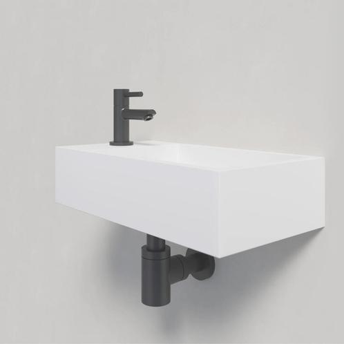 Fontein Wiesbaden Solid Surface 40x22x10 cm (Links), Doe-het-zelf en Verbouw, Sanitair, Overige typen, Nieuw, Ophalen of Verzenden