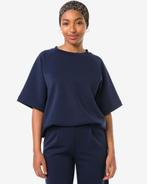 HEMA Dames T-shirt Elly relaxed fit jersey donkerblauw, Verzenden, Nieuw
