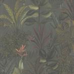 Profhome 394332-GU Bloemen behang jungle mat groen, Verzenden
