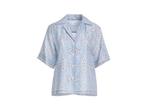Veiling - Sandro Blouse Maat 36 Lichtblauw met Print, Nieuw