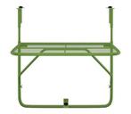 Balkontafel Staal Groen - Super Deal! Retourdeal 35%, Tuin en Terras, Tuintafels, Ophalen of Verzenden, Nieuw, Rechthoekig, Metaal