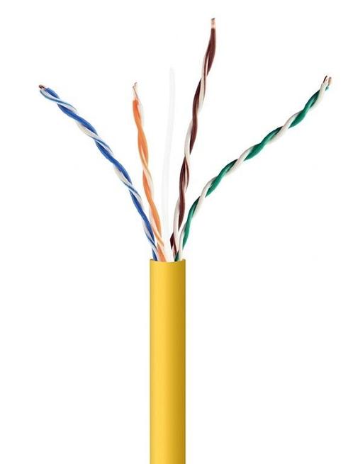 UTP CAT5e stug 305M CCA Geel (netwerkkabel op rol), Computers en Software, Pc- en Netwerkkabels, Nieuw, Ophalen of Verzenden