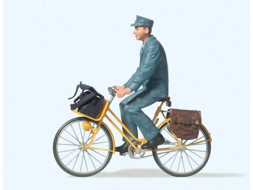 Preiser 45069 Postbode auf Fahrrad 1:22,5 (Figuren, Scenery), Hobby en Vrije tijd, Modelbouw | Figuren en Diorama's, Nieuw, Ophalen of Verzenden