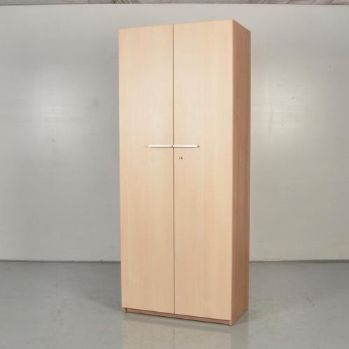 Klapdeurkast Vepa - Kersen Havanna - Licht Eiken - 196 x 80, Huis en Inrichting, Kasten | Roldeurkasten en Archiefkasten, Ophalen of Verzenden
