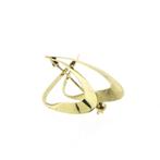 Vintage gouden broche, Ophalen of Verzenden, Gebruikt, Overige kleuren, Goud