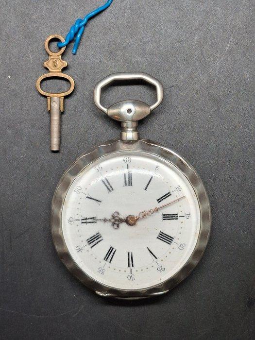 Gousset argent - gousset - 1850-1900, Sieraden, Tassen en Uiterlijk, Horloges | Heren