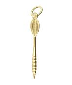 Gouden Dartpijl klein ketting hanger, Verzenden, Nieuw