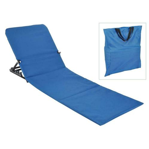 HI Strandmat stoel opvouwbaar PVC blauw, Huis en Inrichting, Stoelen, Nieuw, Verzenden