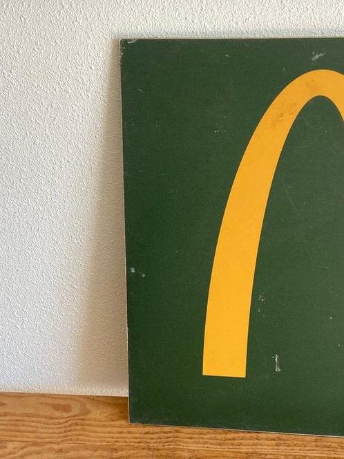 Mc Donald - Plaque - Hout, hars, Antiek en Kunst, Antiek | Wandborden en Tegels