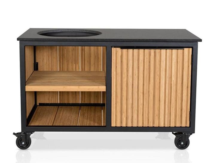 Fraaii Buitenkeuken Bamboo Natural Rhombus Storage XL, Tuin en Terras, Overige Tuin en Terras, Nieuw, Verzenden