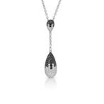 Ketting met hanger - 18 karaat Witgoud -  3.60ct. tw., Sieraden, Tassen en Uiterlijk, Antieke sieraden