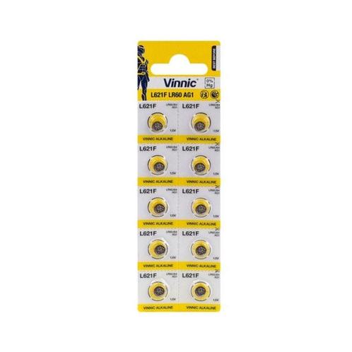 Lithium knoopcel AG1/ LR60 (10 stuks), Audio, Tv en Foto, Accu's en Batterijen, Verzenden