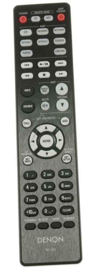 Afstandsbediening Denon rc-1213 pma-1600ne dcd-1600ne, Audio, Tv en Foto, Afstandsbedieningen, Origineel, Nieuw, Ophalen of Verzenden