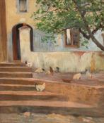 Carlos Vázquez Ubeda (1869-1944) - Escena rural, Antiek en Kunst, Kunst | Schilderijen | Klassiek