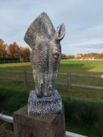 Beeld, garden statue large horse head 70 cm - 70 cm -, Antiek en Kunst