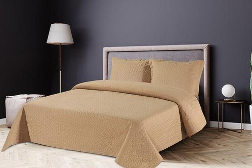 Bedsprei met 2 kussenslopen (taupe), Huis en Inrichting, Slaapkamer | Beddengoed, Nieuw