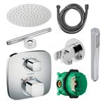 Hansgrohe Ecostat Regendoucheset Inbouw Plafonduitloop met, Ophalen of Verzenden, Nieuw, Chroom, Kraan