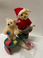Steiff - Teddybeer Rolly Drolly pull wagon - 1990-2000 -