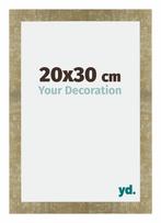 Fotolijst 20x30 cm - Goud Antiek - MDF - Mura, Huis en Inrichting, Woonaccessoires | Lijsten, Verzenden, Nieuw