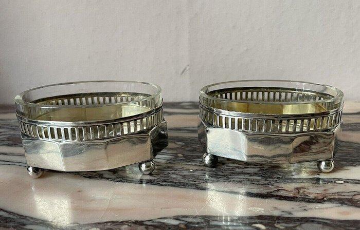 Art Deco - Specerijenbus (2) - .800 zilver, Antiek en Kunst, Antiek | Goud en Zilver