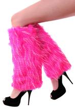 Roze Beenwarmers Bont Nepbont Faux Fur Spirit Burning Man Ho, Ophalen of Verzenden, Nieuw, Carnaval