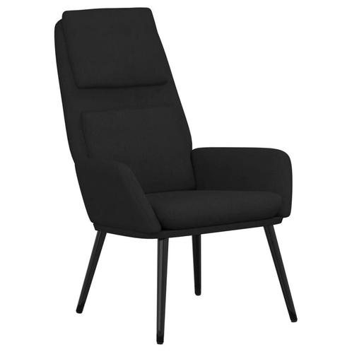 vidaXL Relaxstoel Zwart Stof | Retourdeal | 59% Korting!, Huis en Inrichting, Stoelen, Nieuw, Ophalen of Verzenden