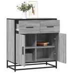 vidaXL Dressoir 68x35x76 cm bewerkt hout grijs sonoma, Huis en Inrichting, Kasten | Dressoirs, Verzenden, Nieuw, Overige houtsoorten