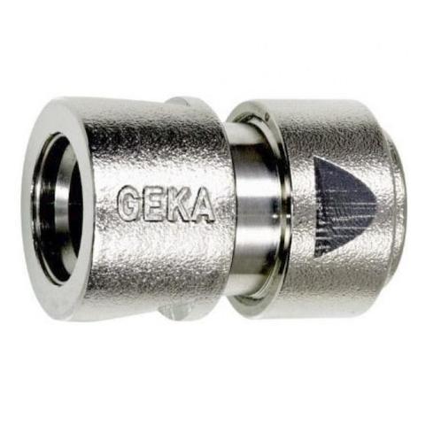 Geka Plus - nikkel - slangaansluiting 1/2 (16 mm), Tuin en Terras, Tuinsproeiers, Ophalen of Verzenden
