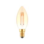 LED kaarslamp E14 dimbaar goud 1800K - gloeilamp design - he, Verzenden, Nieuw