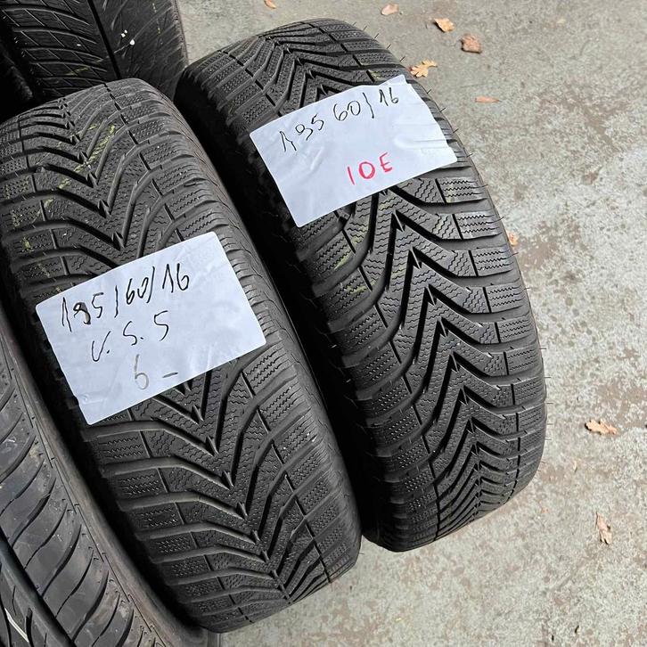 2 x Vredestein Snowtrac 5 195-60-16 Winterbanden 6mm, Auto-onderdelen, Banden en Velgen, 16 inch, Winterbanden, 195 mm, Personenwagen