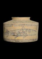 Indus Vallei Terracotta Terracotta vaas met polychromisch, Antiek en Kunst