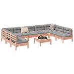 vidaXL 10-delige Loungeset met kussens massief douglas, Verzenden, Nieuw, Loungeset