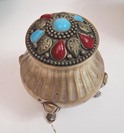 Beker (9) - Brons, Messing, Staal - 9 oude bekers, kommen., Antiek en Kunst, Curiosa en Brocante