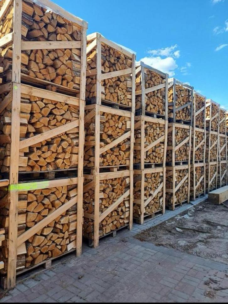 Eiken haardhout per 1 m3 - met levering 179,00, Tuin en Terras, Haardhout, Blokken, 6 m³ of meer, Eikenhout