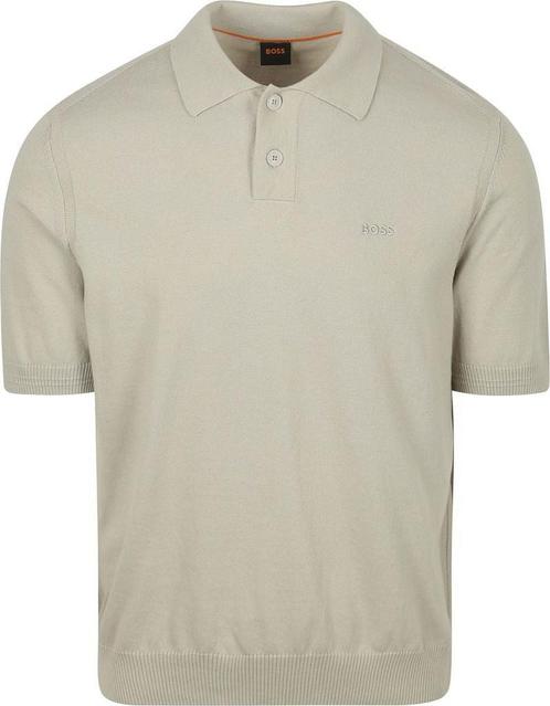 BOSS Asac Polo Greige maat M Heren, Kleding | Heren, Polo's, Grijs, Nieuw, Maat 48/50 (M), Verzenden
