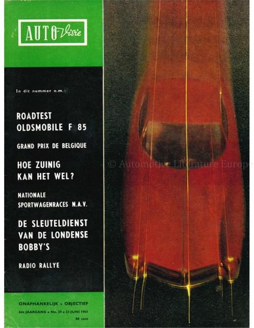 1961 AUTOVISIE MAGAZINE 25 NEDERLANDS, Boeken, Auto's | Folders en Tijdschriften