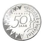 50 Gulden 1987 Huwelijk Juliana-Bernhard FDC, Postzegels en Munten, Munten | Nederland, Verzenden