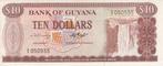 Guyana P 23a 10 Dollars Nd 1966-92 Au, Verzenden