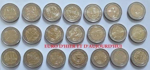 Europa. 2 Euro 2014/2024 (21 monnaies)  (Zonder, Postzegels en Munten, Munten | Europa | Euromunten