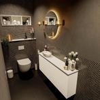 MONDIAZ FOWY toiletmeubel 120cm kleur talc. Waskom positie, Ophalen of Verzenden, Nieuw, Bad