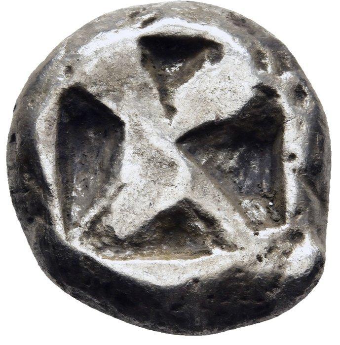 Thraco-Macedonische regio, Siris Stater 525-480 BC. Satyr,, Postzegels en Munten, Munten | Europa | Niet-Euromunten