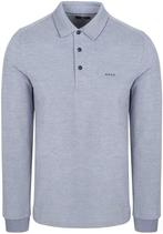 NZA Longsleeve Polo Hamton Piqué Blauw maat XL Heren, New Zealand Auckland, Verzenden, Blauw, Maat 56/58 (XL)