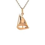 Gouden vintage zeilboot hanger 18 kt, Ophalen of Verzenden, Nieuw