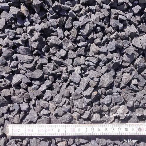 Basalt Split Zwart – Extra Hard en Stijlvol Grind in Big Bag, Tuin en Terras, Grind, Keien en Split, Split, Antraciet, Nieuw, Basalt