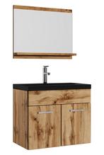 Badkamermeubel Montreal Set 02 60 x 35 cm Eiken Badmeubel, Verzenden, Nieuw, Wastafelkast