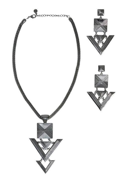 Pieces - Medina Set - Ketting + Oorbellen, Sieraden, Tassen en Uiterlijk, Kettingen, Verzenden
