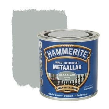Hammerite Metaallak Grijs S018 Hoogglans 750 ml, Doe-het-zelf en Verbouw, Verf, Beits en Lak, Nieuw, Ophalen of Verzenden